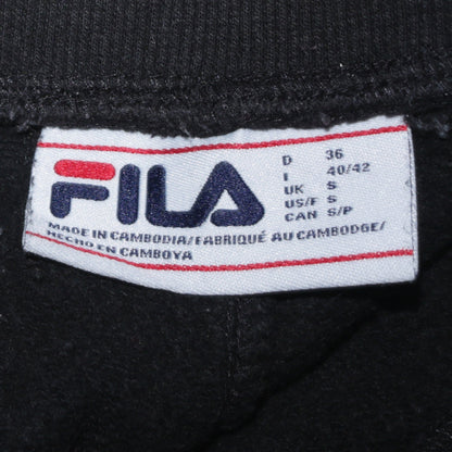Fila Men's Black Jogger Sweatpants S Regular Fit Cotton Blend
