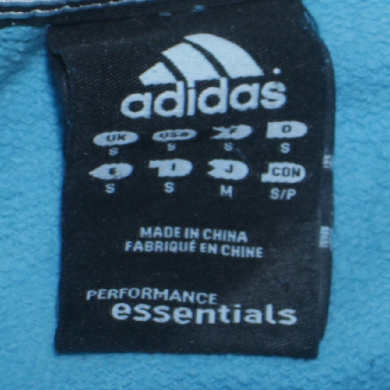 Adidas Men's Blue Essentials Crew Neck Sweatshirt Size S