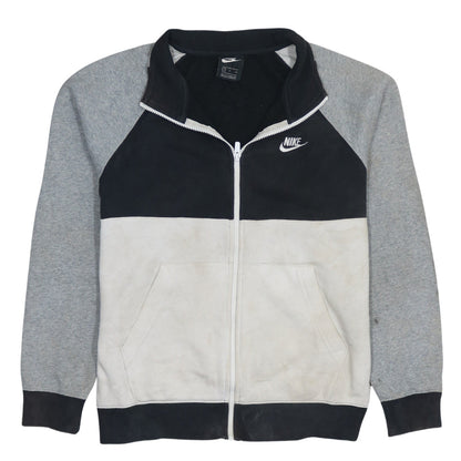 Nike Men's Black Grey White Full Zip Sweatshirt Size S