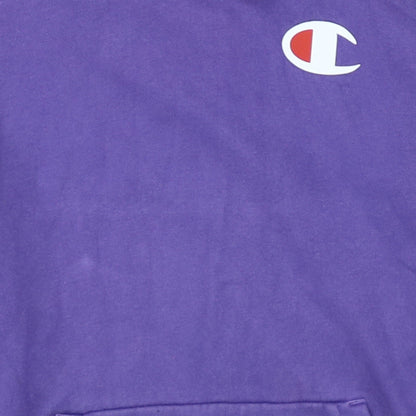 Champion JD Sports Purple Small Women's Pullover Hoodie Sweatshirt