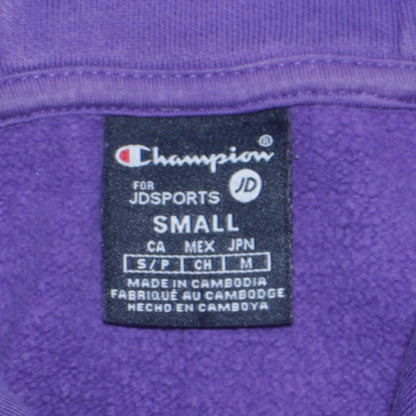 Champion JD Sports Purple Small Women's Pullover Hoodie Sweatshirt