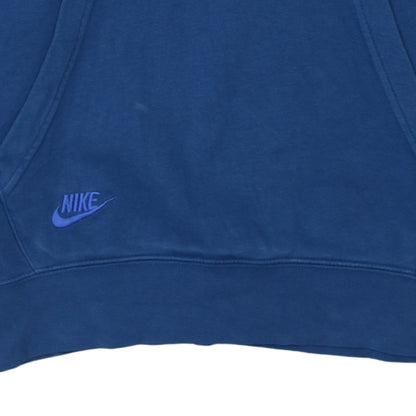 Nike Men's Blue XS Pullover Hoodie Embroidered Logo Sportswear