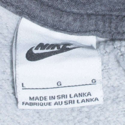 Nike Men's Grey Pullover Hoodie Size L Regular Fit Fleece
