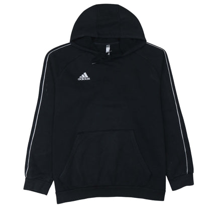 Adidas Men's Black XL Pullover Hoodie with Logo Detail