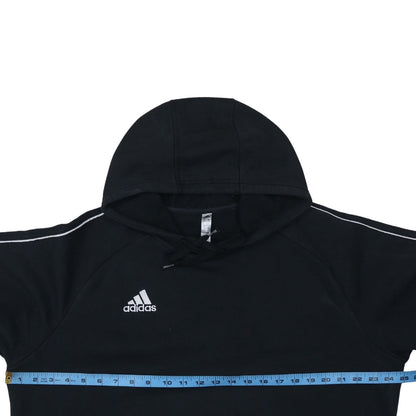 Adidas Men's Black XL Pullover Hoodie with Logo Detail