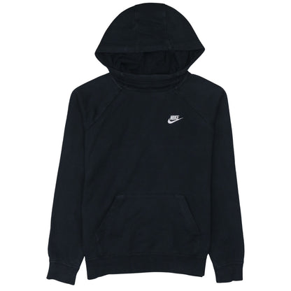 Nike Men's Black Pullover Hoodie Size M Fleece Logo Sweatshirt