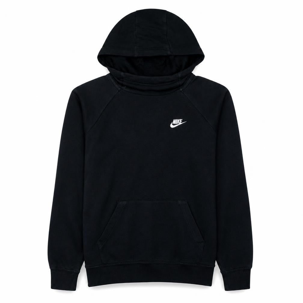Nike Men's Black Pullover Hoodie Size M Fleece Logo Sweatshirt