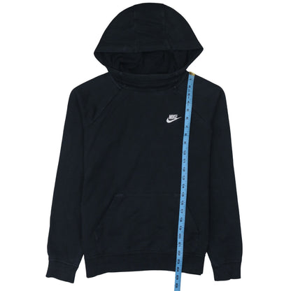 Nike Men's Black Pullover Hoodie Size M Fleece Logo Sweatshirt