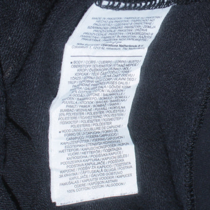 Nike Men's Black Pullover Hoodie Size M Fleece Logo Sweatshirt
