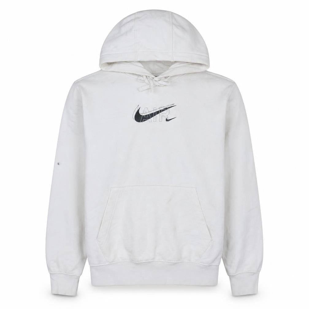 Nike Men's White Air Logo Pullover Hoodie Size M