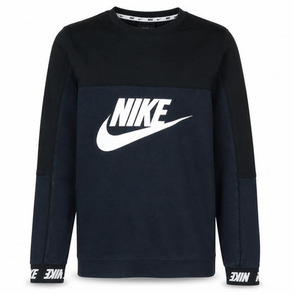 Nike Men's Black Small Logo Pullover Crew Neck Sweatshirt