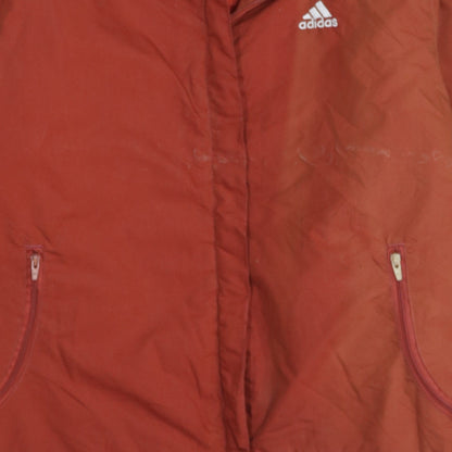 adidas Men Red Bomber Jacket XL Polyester Lined Sportswear