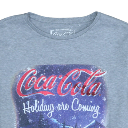 George Women Grey Coca-Cola Christmas Sequin Sweatshirt UK 12-14