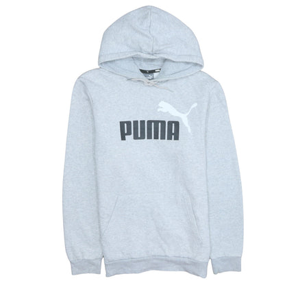 Puma Men’s Grey Pullover Hoodie Size M Regular Fit Sportswear