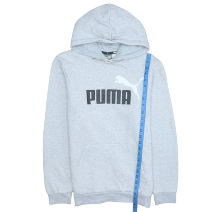 Puma Men’s Grey Pullover Hoodie Size M Regular Fit Sportswear