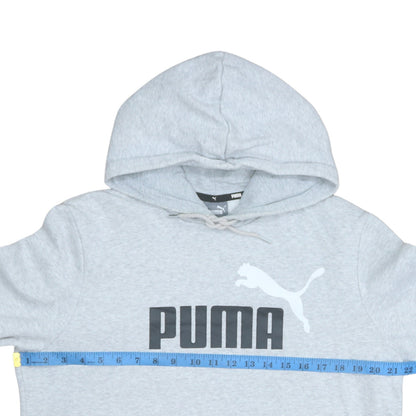 Puma Men’s Grey Pullover Hoodie Size M Regular Fit Sportswear