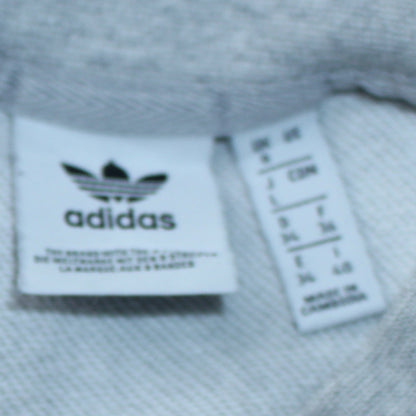 Adidas Women Grey Crew Neck Pullover Sweatshirt Size 10