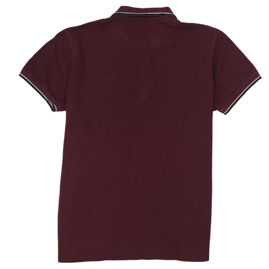 Diesel Men’s Red Cotton Polo Shirt Size L Short Sleeve Classic Fit