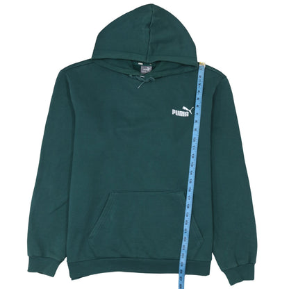 Puma Men's Green XL Pullover Hoodie Fleece Logo Sweatshirt