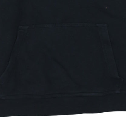 Nike Boys Black Pullover Hoodie Size L (147-158cm) Logo Print Sweatshirt