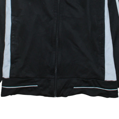 Adidas Boys Black Full Zip Hoodie Size M with White Stripes