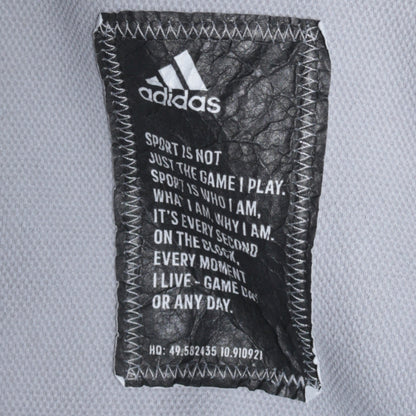Adidas Men's Grey Full Zip Hooded Sweatshirt Hoodie L