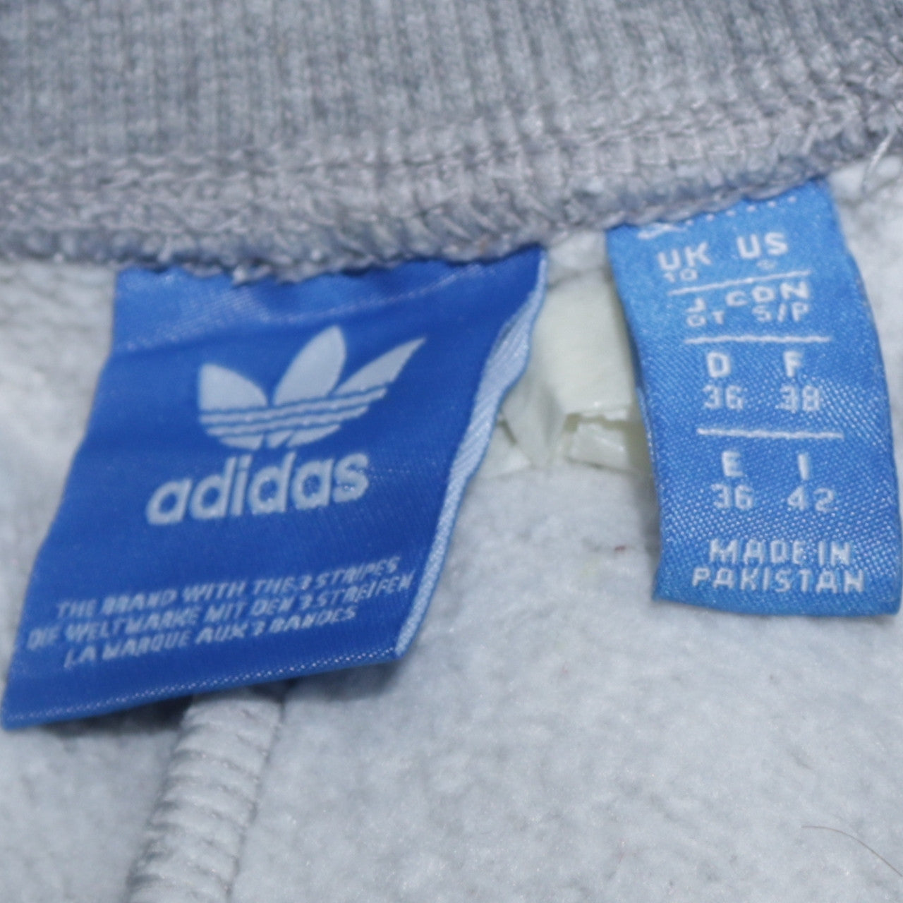 adidas Womens Grey Jogger Sweatpants Size 10 Elastic Waist Comfort Fit