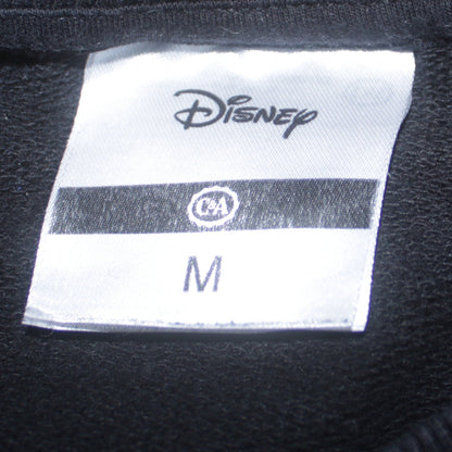 Disney C&A Women's Black Mickey Embroidered Pullover Sweatshirt M
