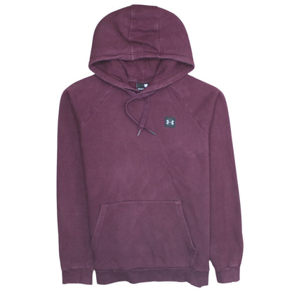 Under Armour Womens Burgundy Hoodie Size L Cotton Blend Pullover