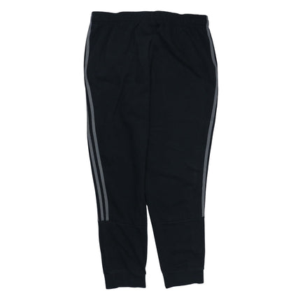 Adidas Men's Black Jogger Sweatpants M Tapered Fit Side Stripe