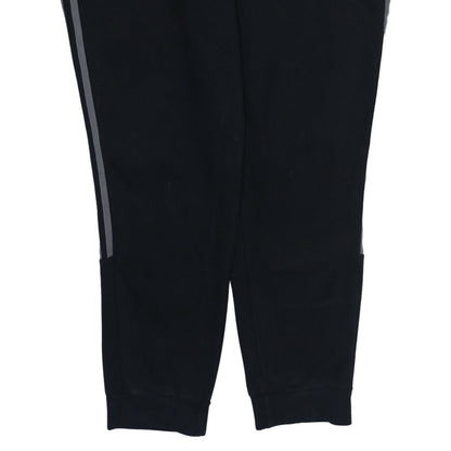 Adidas Men's Black Jogger Sweatpants M Tapered Fit Side Stripe