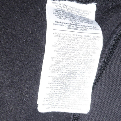 Nike Women’s Black Pullover Hoodie Small Air Logo Cotton Blend