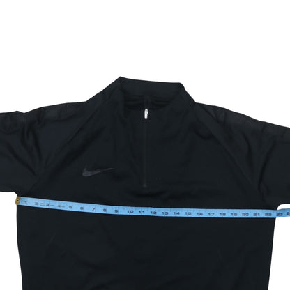 Nike Men's Black Dri-Fit Long Sleeve 1/4 Zip Training Top XL