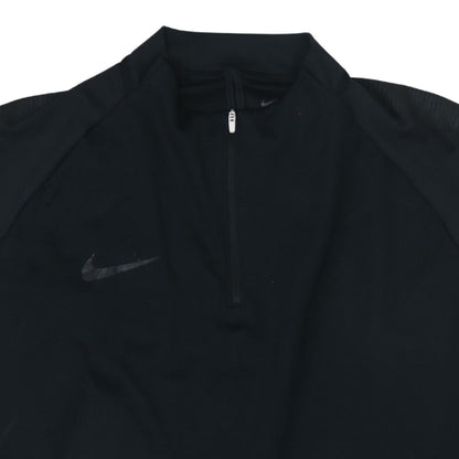Nike Men's Black Dri-Fit Long Sleeve 1/4 Zip Training Top XL