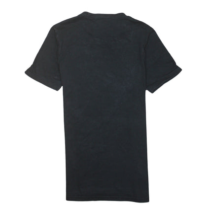 Fred Perry Men's Black Small Crew Neck Cotton Logo T-Shirt