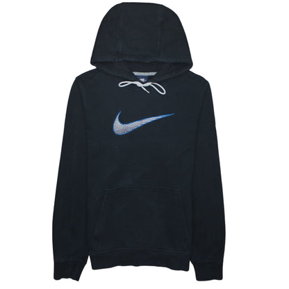 Nike Men's Black Pullover Hoodie Small Cotton Blend Embroidered Logo