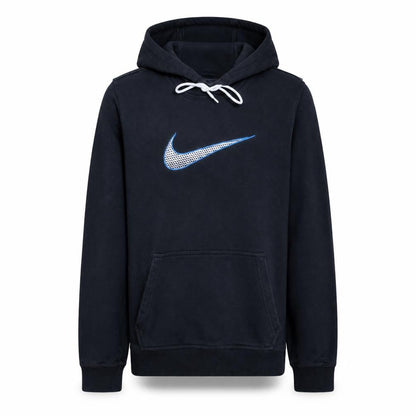 Nike Men's Black Pullover Hoodie Small Cotton Blend Embroidered Logo