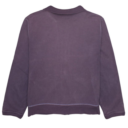 Puma Men's Purple Full Zip Sweatshirt Size L Regular Fit Collared