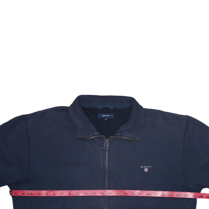 GANT Men's Blue Full Zip Collared Sweatshirt XL