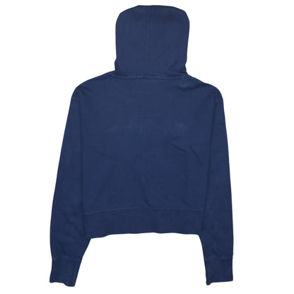 Champion Women's Navy Blue Pullover Hoodie Medium Cotton Logo