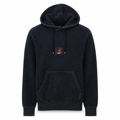 Jordan Men's Black Pullover Hoodie M Embroidered Graphic Cotton