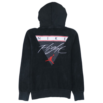 Jordan Men's Black Pullover Hoodie M Embroidered Graphic Cotton