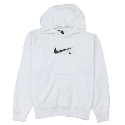 Nike Men’s White Pullover Hoodie S Logo Graphic Print Sportswear