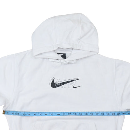 Nike Men’s White Pullover Hoodie S Logo Graphic Print Sportswear