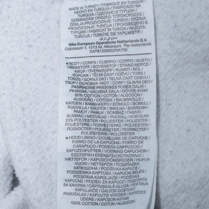 Nike Men’s White Pullover Hoodie S Logo Graphic Print Sportswear
