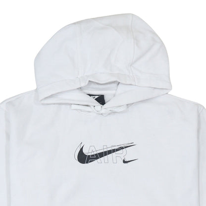 Nike Men’s White Pullover Hoodie S Logo Graphic Print Sportswear
