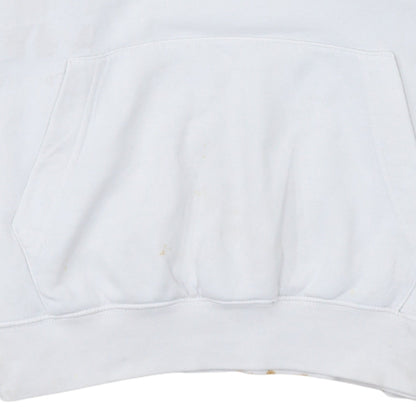 Nike Men’s White Pullover Hoodie S Logo Graphic Print Sportswear