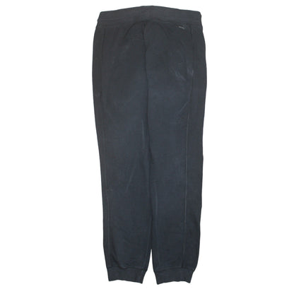 Adidas Women's Black Joggers L Climalite Tapered Fleece Sportswear