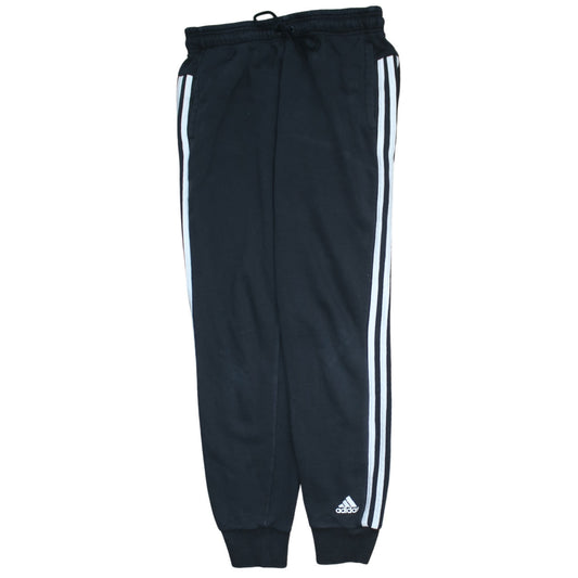 Adidas Women’s Black Jogger Trousers Size 8-10 with Drawstring Waist