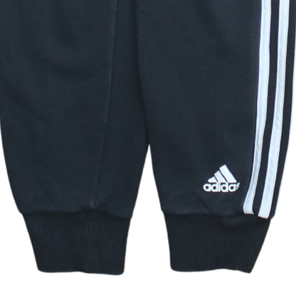 Adidas Women’s Black Jogger Trousers Size 8-10 with Drawstring Waist